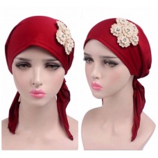 Mujer Muslim Stretch Turban Hat Chemo Cap Hair Loss Head Scarf Wrap Hijib Cap  eb-16438932
